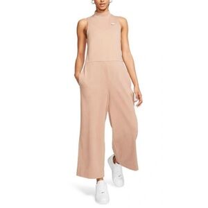 Nike Sportswear cropped wide leg jersey jumpsuit